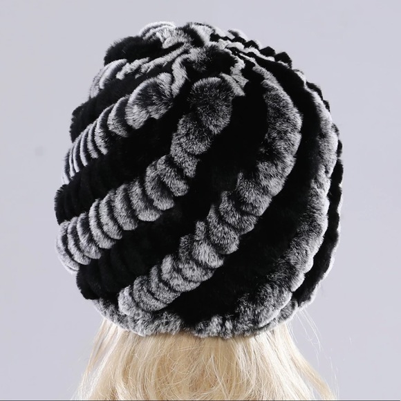 Rex Rabbit Fur beanie - Picture 4 of 5